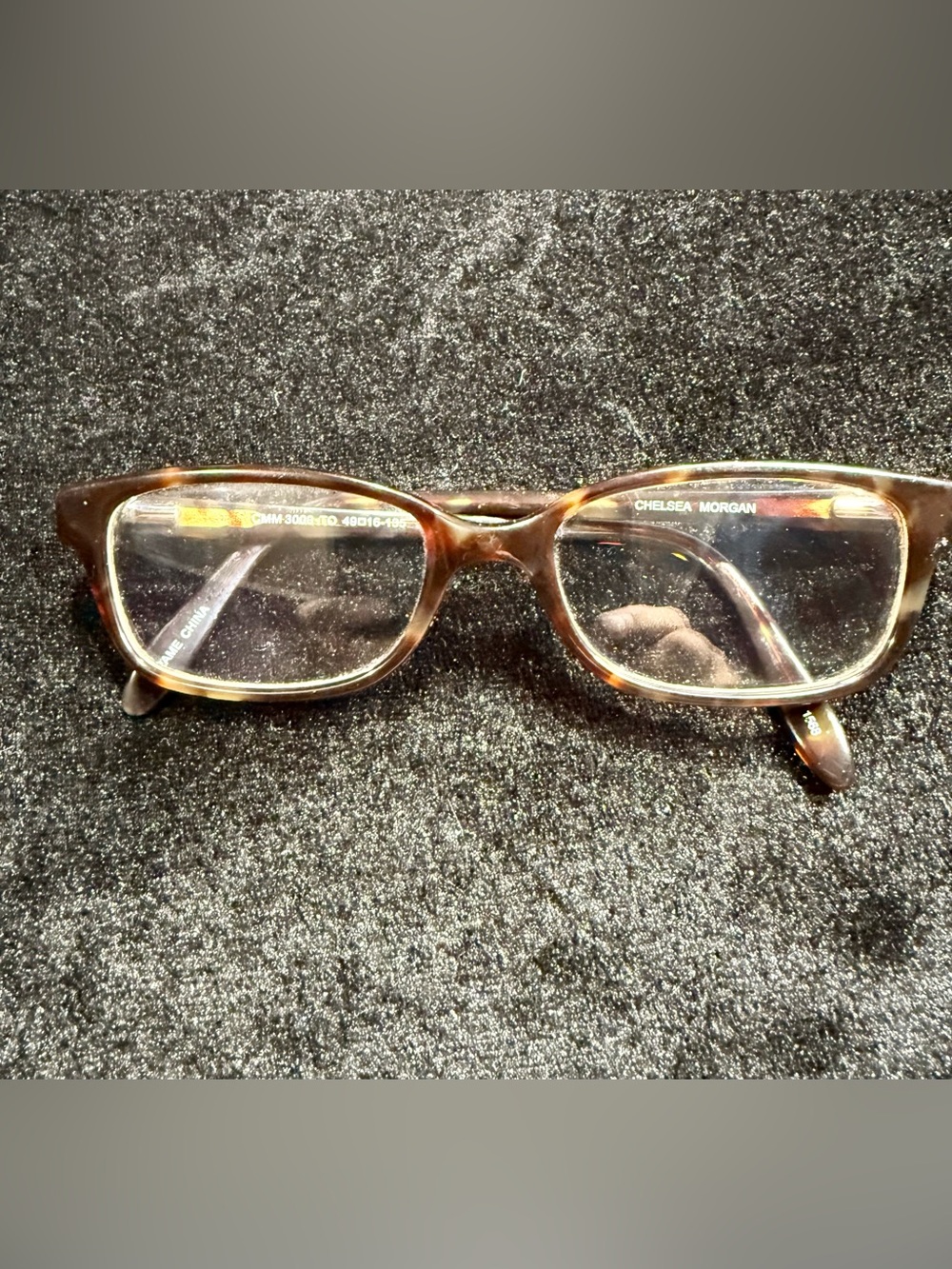 Chelsea Morgan CMM 3000 TO Tortoise Eyeglasses Frames 49-16-135 Brown Blue